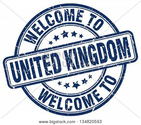 welcome to United Kingdom stamp. welcome to United Kingdom.