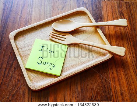 I'm sorry post it with wooden plate in morning