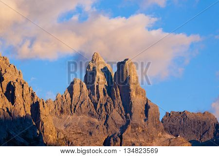 High Mountain At Twilight
