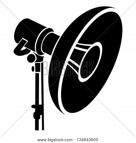 Professional studio light icon in simple style on a white background