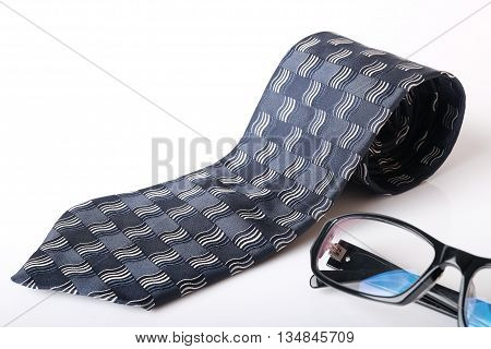 Necktie And Glasses