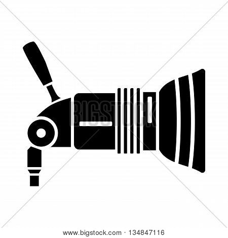 Professional studio light icon in simple style on a white background