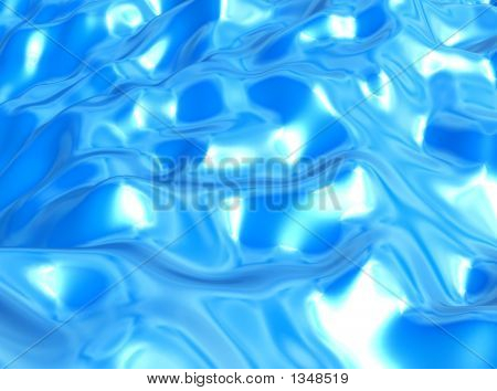 Tissu de soie bleu métallisé