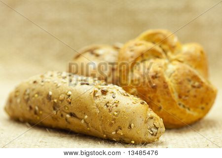 Bread On A Wicker Mat