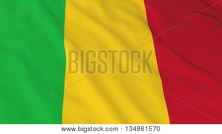 Malian Flag Hd Background - Flag Of Mali 3D Illustration
