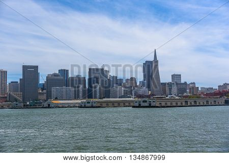 San Francisco Down Town View from the Bay Area