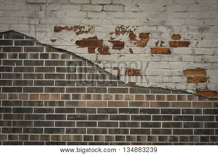 abstract cracked concrete vintage brick wall background