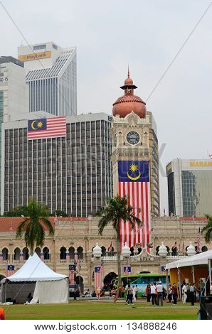 Kuala Lumpur/Malaysia - September 2012: Sultan Abdul Samad palace in Kuala Lumpur, Malaysia.