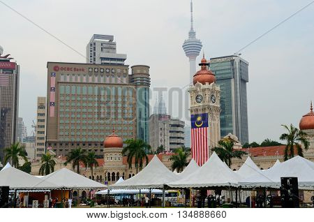 Kuala Lumpur/Malaysia - September 2012: Sultan Abdul Samad palace in Kuala Lumpur, Malaysia.