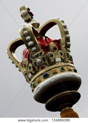 Abstract Flag Pole Crown in The Mall London England