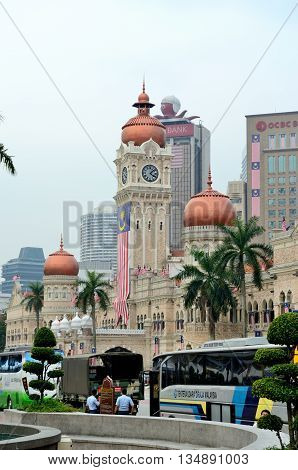 Kuala Lumpur/Malaysia - September 2012: Sultan Abdul Samad palace in Kuala Lumpur, Malaysia.