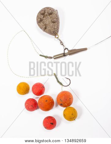 Carp Hook Boilies - Fishing Bait Close Up