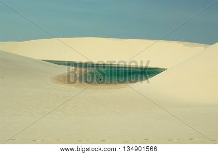 Lancois Maranhensis, a large plain of alternated sand dunes and fresh water lagunas