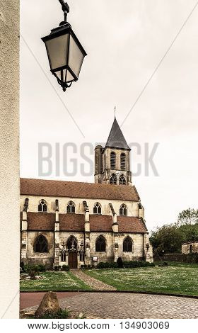 Old Medieval Church In French Countryside