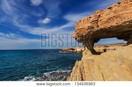Beautiful sea shore in Cyprus