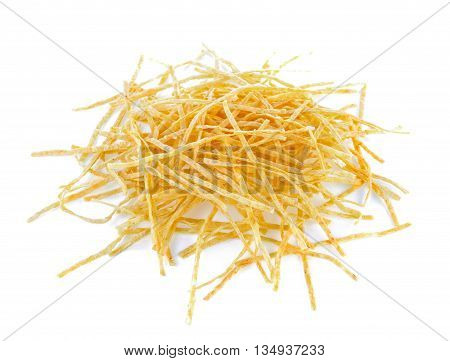 fish snack isolated on a white background