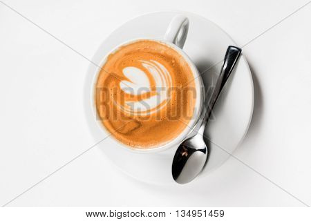 Latte with Heart Design