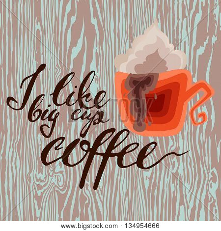 Coffee is always a good idea. Life begins after coffee. Every day is a coffee day. Lettering on coffee cup shape. Modern calligraphy style quote about coffee.