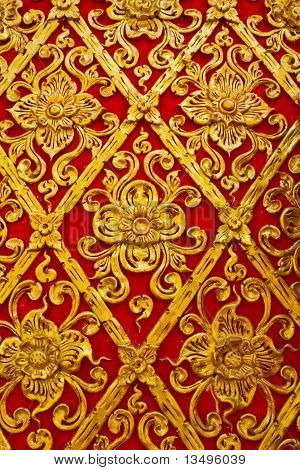Thaise schilderij aan de muur van Thaise tempel kerk