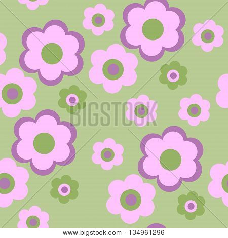 The seamless texture pattern with a flowers