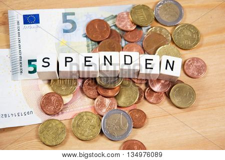 the geman word for donate - spenden