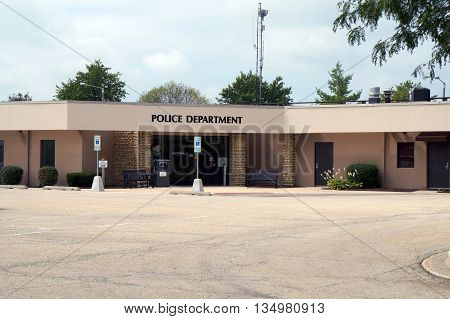 SHOREWOOD, ILLINOIS / UNITED STATES - AUGUST 30, 2015: The Village of Shorewood Police Department provides law enforcement services in Shorewood.