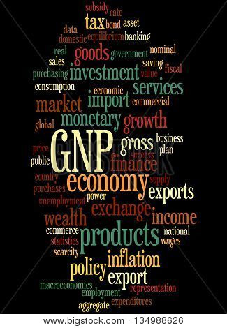 Gnp - Gross National Product, Word Cloud Concept 9