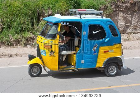 Auto Rickshaw In Urubamba, Peru