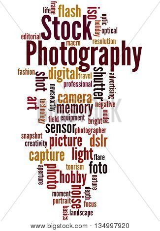 Stock Photography, Word Cloud Concept 6