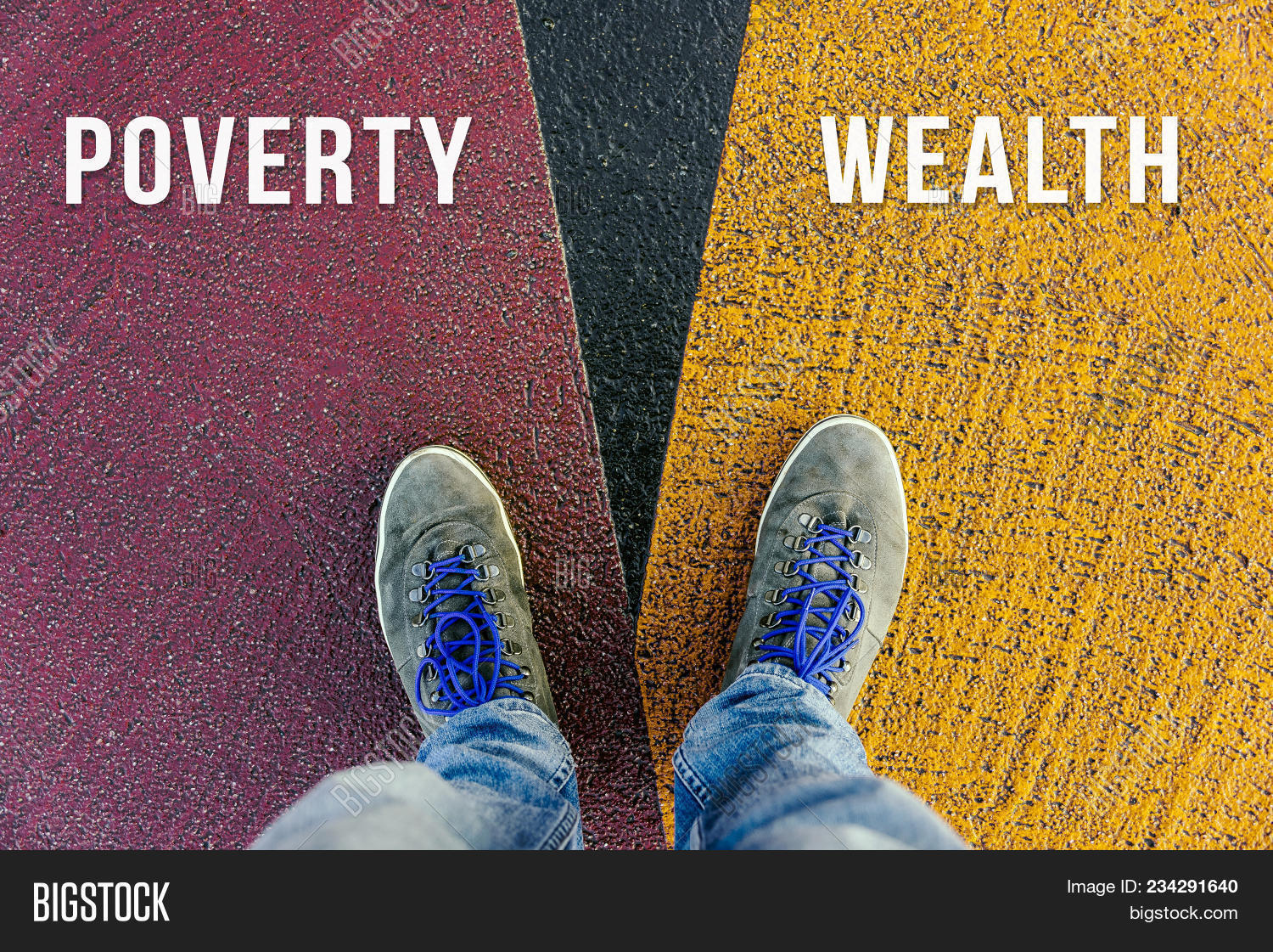 Divide Between Rich Image & Photo (Free Trial) Bigstock