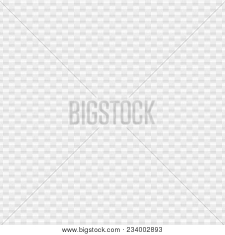 Vector White Carbon Fiber Texture. Vector Modern Seamless Pattern. Volumetric Geometric Pattern.