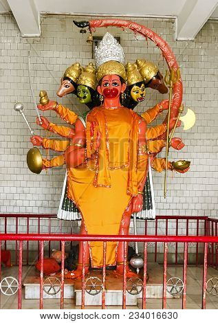 Sri Panchmukhi (five Faced) Hanuman Statue Temple At Sector Ii, Ranchi, Jharkhand State, India Captu