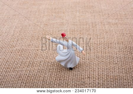 Sufi Dervish Figurine Model In Small Size In View