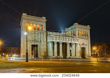 Long Exposure At The Koenigsplatz At Night