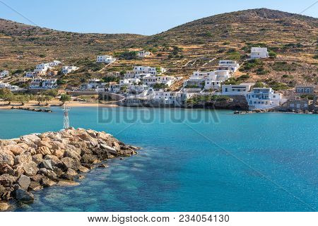Sikinos, Beautiful Small And Secluded Island In Southern Cyclades. Greece.