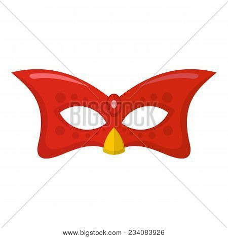Carnival Mask Icon. Flat Illustration Of Carnival Mask Vector Icon For Web