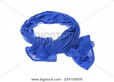 Lightweight Beautiful Scarf Isolated On White Background.