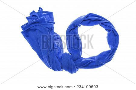 Lightweight Beautiful Scarf Isolated On White Background.