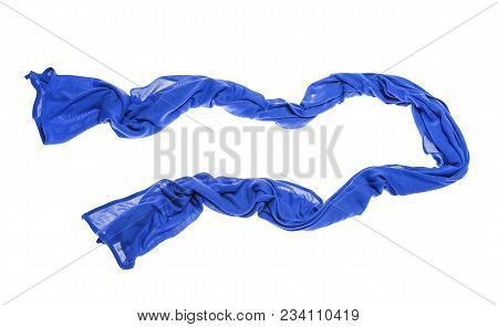 Lightweight Beautiful Scarf Isolated On White Background.