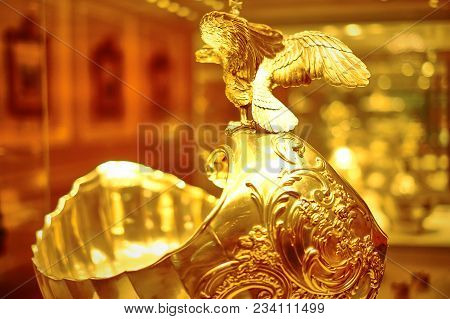 Gold Cup To Drink Drinks From The Imperial Ware.