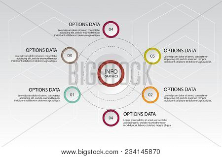 Infographics Design Vector And Marketing Icons Can Be Used For Workflow Layout, Diagram, Annual Repo