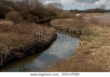 The Twisty Turns Of The River Douglas As It Goes Through Wigan