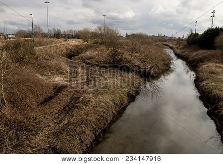 The River Douglas Winding Its Way Through The Centre Of Wigan