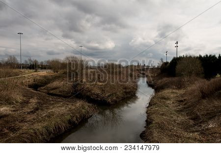 The River Douglas As It Makes Its Way Through Wigan