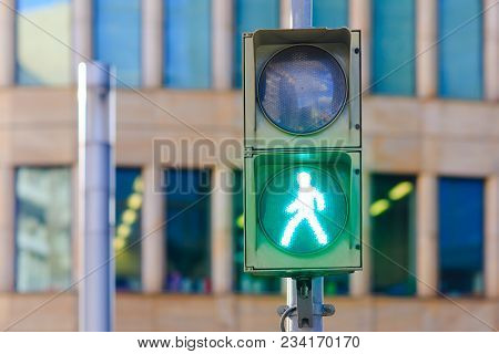 Green Traffic Light Concept Of Safety Travel
