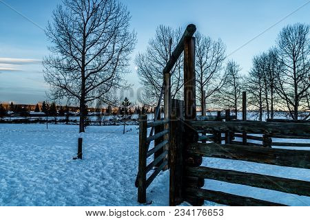 Morning Sun Rising Over Cochrane, Cochrane, Alberta, Canada