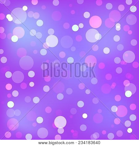 Purple, Blue And Pink Pastel Colorful Background Bokeh Blurred And Morning Lights