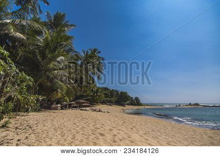 View At Tropical Beach At Matara, Sri Lanka