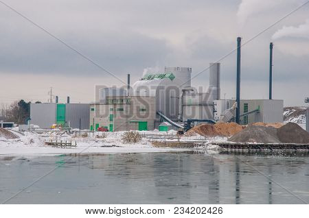 Power Plant On Island Of Masnedoe In Denmark