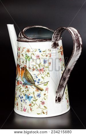 Brno, Czech Republic - 2 April, 2018: Products Made By Decoupage Technique. Decoupage Is A Technique